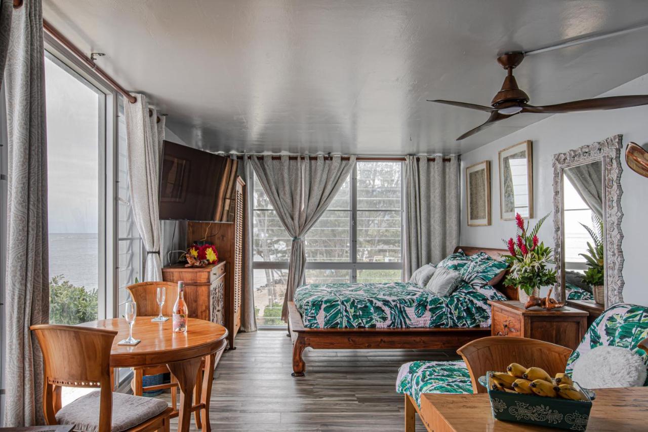 Breezy Beachfront Bali-Style Haven 180 Degree Oceanview Hau'ula Exterior foto